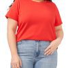 Plus-Size Crewneck T-Shirt - Vince Camuto