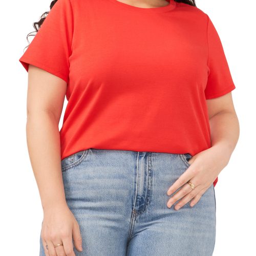 Plus-Size Crewneck T-Shirt - Vince Camuto