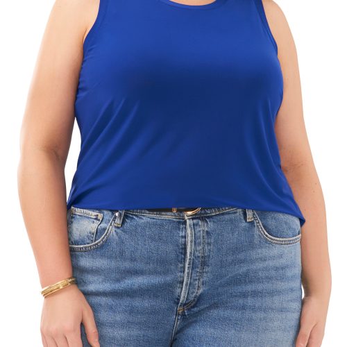 Plus-Size Keyhole Back Tank - Vince Camuto