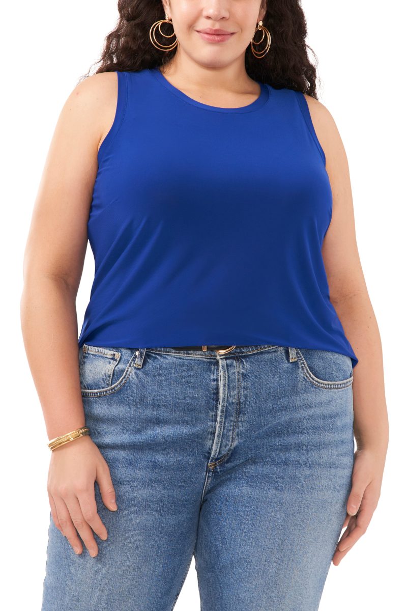 Plus-Size Keyhole Back Tank - Vince Camuto