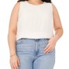 Plus-Size Beaded Sleeveless Blouse - Vince Camuto