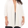 Plus-Size Open Front Long Line Cardigan - Vince Camuto