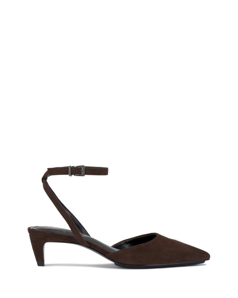 Irva Ankle Strap Kitten Heel Pump - Vince Camuto