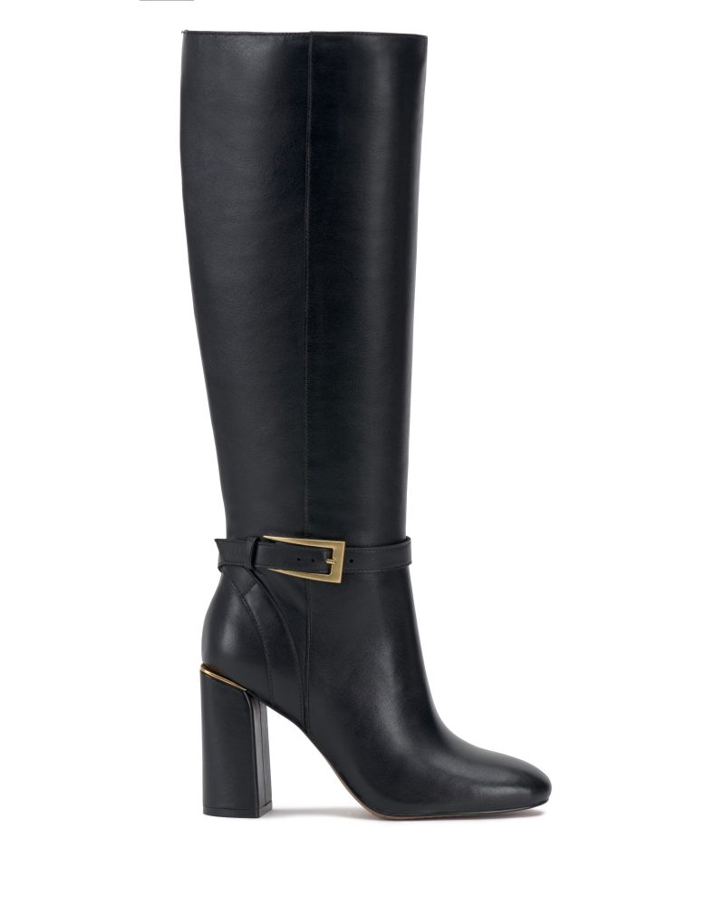 Joanel Belt Buckle Wide Calf Knee High Boot - Vince Camuto