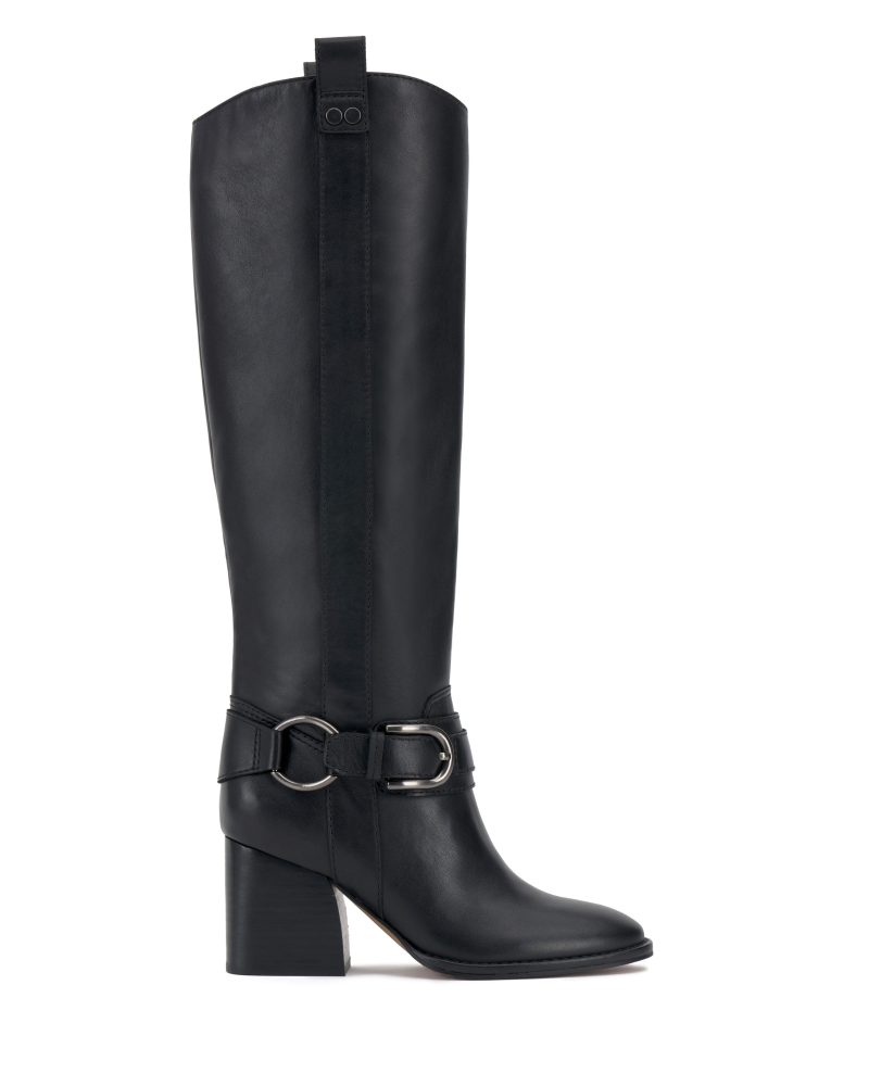 Lacey Belt Buckle Wide Calf Knee High Boot - Vince Camuto