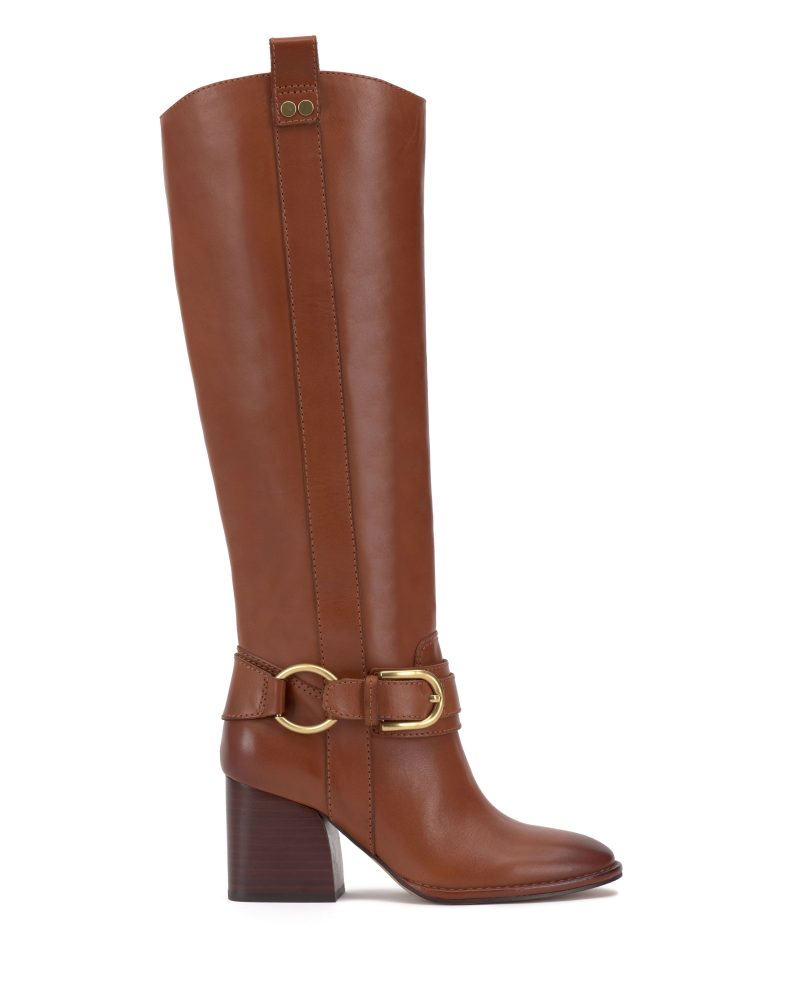 Lacey Belt Buckle Wide Calf Knee High Boot - Vince Camuto