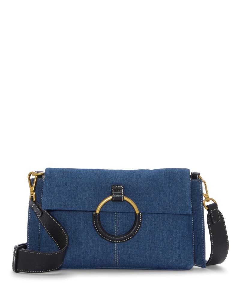 Livee Denim Crossbody Bag Blue - Vince Camuto