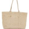 Lynne Crocheted Tote Bag Cream - Vince Camuto