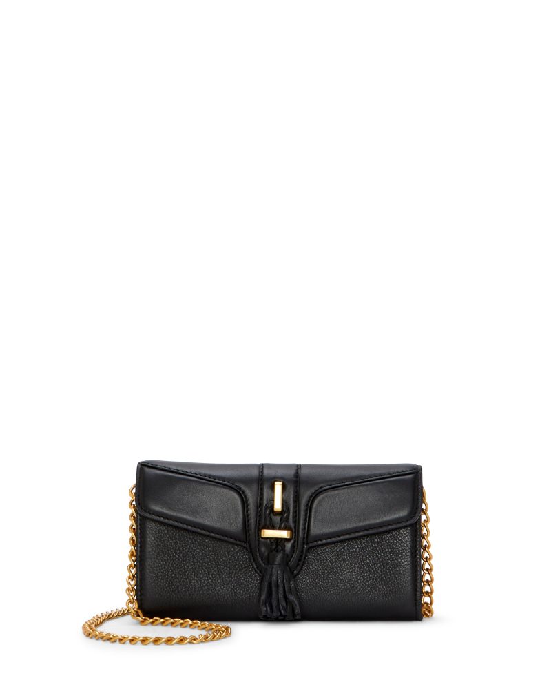 Maecy Wallet on a Chain Black - Vince Camuto