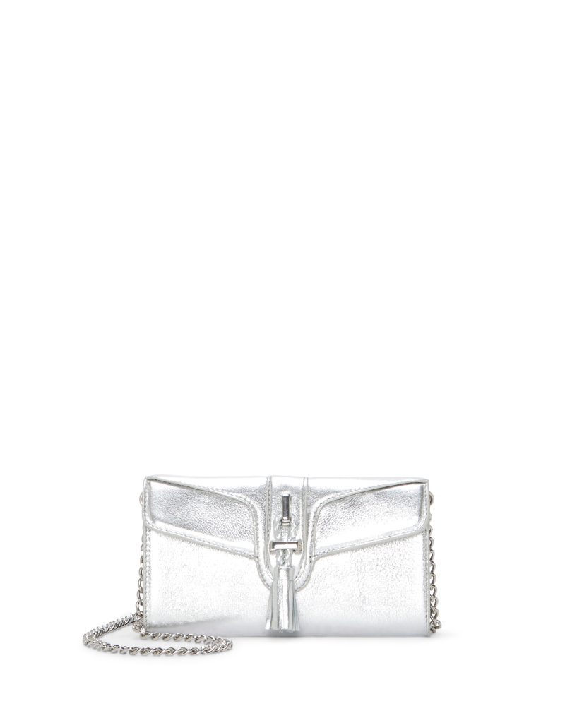 Maecy Wallet on a Chain Silver - Vince Camuto