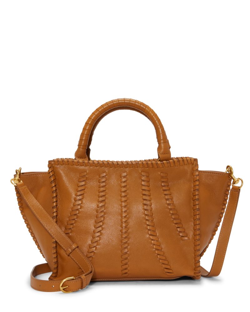 Nakia Satchel Bag Brown - Vince Camuto