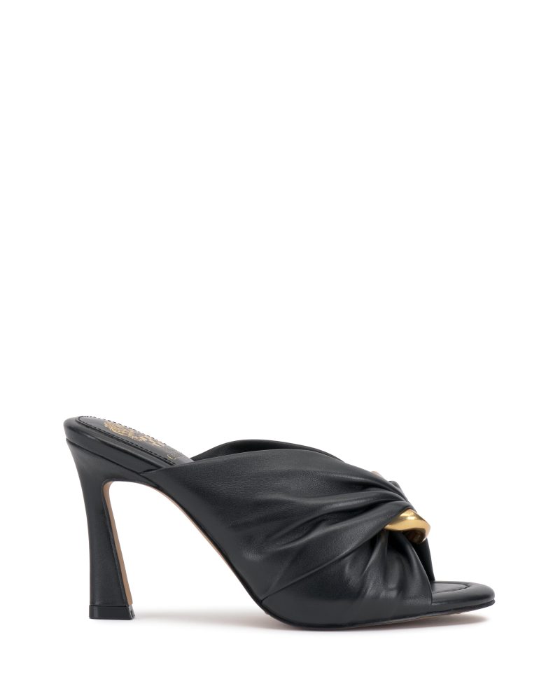 Patie Buckle Gathered High Heel Sandal - Vince Camuto