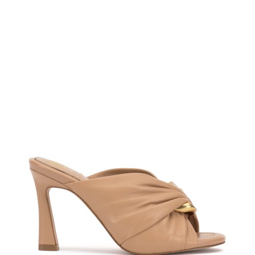 Patie Buckle Gathered High Heel Sandal - Vince Camuto