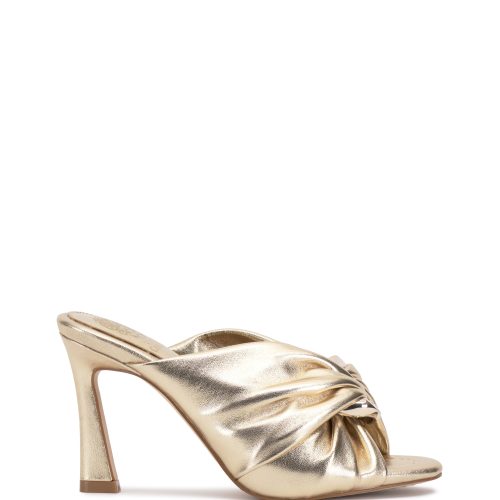 Patie Buckle Gathered High Heel Sandal - Vince Camuto