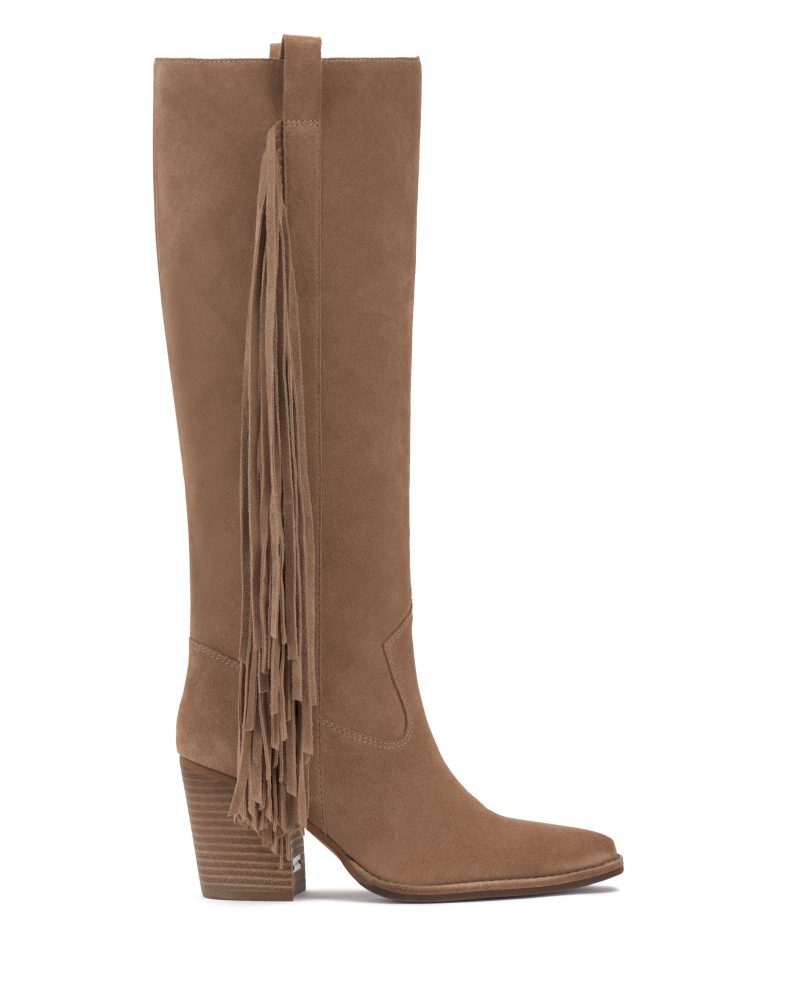 Pelia Fringe Wide Calf Knee High Boot - Vince Camuto