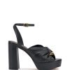 Phebie Buckle Gathered Platform High Heel Sandal - Vince Camuto