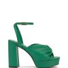 Phebie Buckle Gathered Platform High Heel Sandal - Vince Camuto