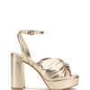 Phebie Buckle Gathered Platform High Heel Sandal - Vince Camuto