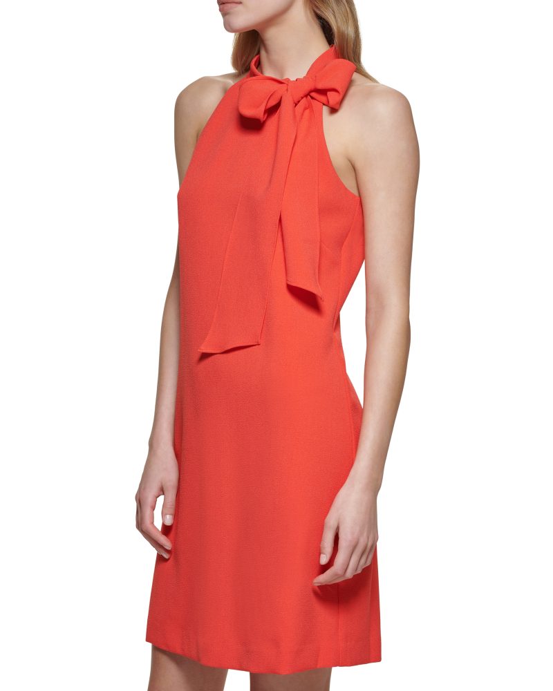 Petite Bow-Neck Dress - Vince Camuto