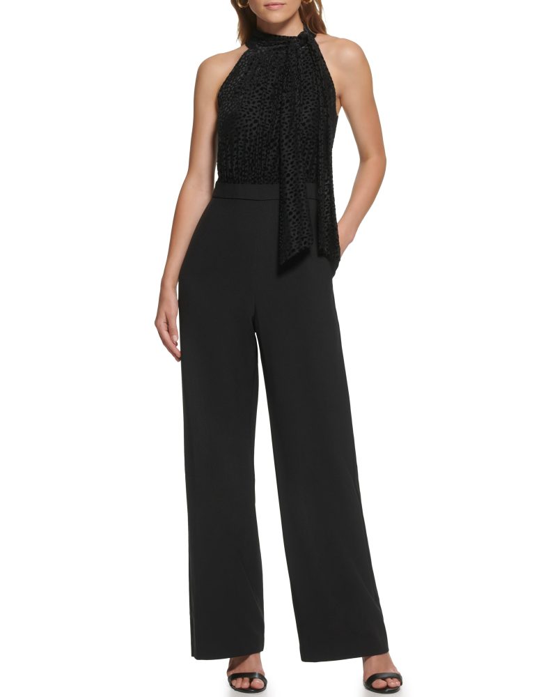 Devore Bow-neck Jumpsuit - Vince Camuto