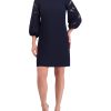 Embroidered Cutout-Sleeve Minidress - Vince Camuto