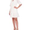 Cotton Eyelet Tasseled Drawstring Dress - Vince Camuto