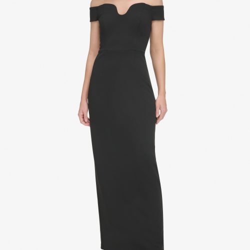 Off-The-Shoulder Contoured-Neckline Gown - Vince Camuto