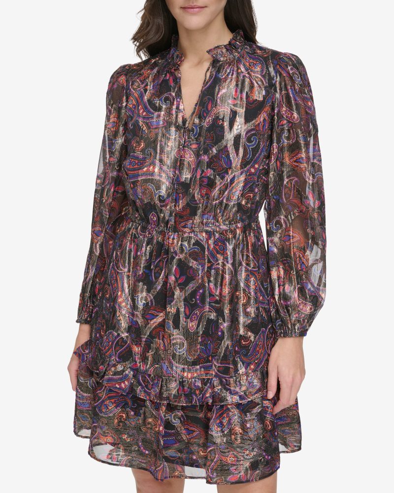 Paisley Printed Dress - Vince Camuto