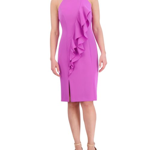 Ruffled Halter-Neck Dress - Vince Camuto