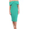 Off-The-Shoulder Bodice Overlay Dress - Vince Camuto