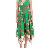 Floral-Print Handkerchief-Hem Dress - Vince Camuto