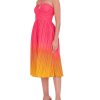 Ombre Taffeta Cutout Midi Dress - Vince Camuto