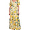 Floral-Print Open-Back Maxi Dress - Vince Camuto