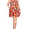 Plus-Size Printed Cutout Halter Dress  - Vince Camuto